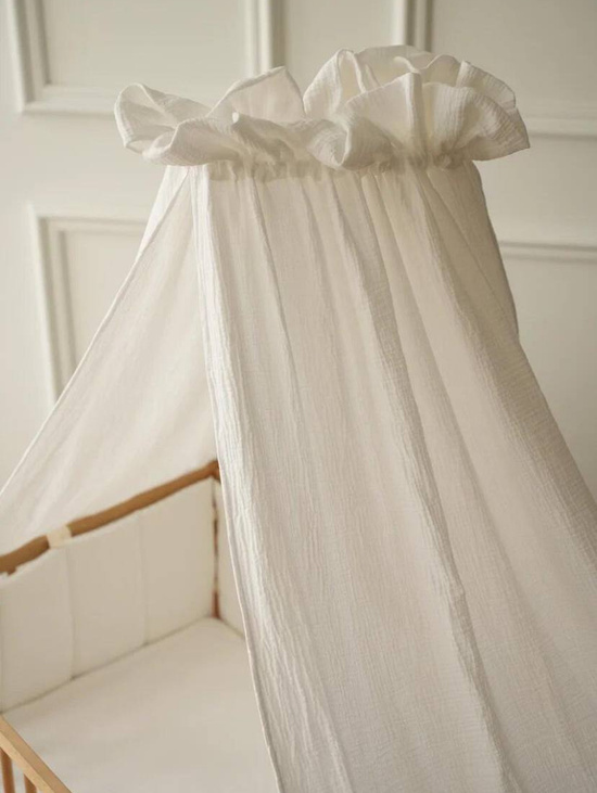 Муслиновый балдахин "Молочный"