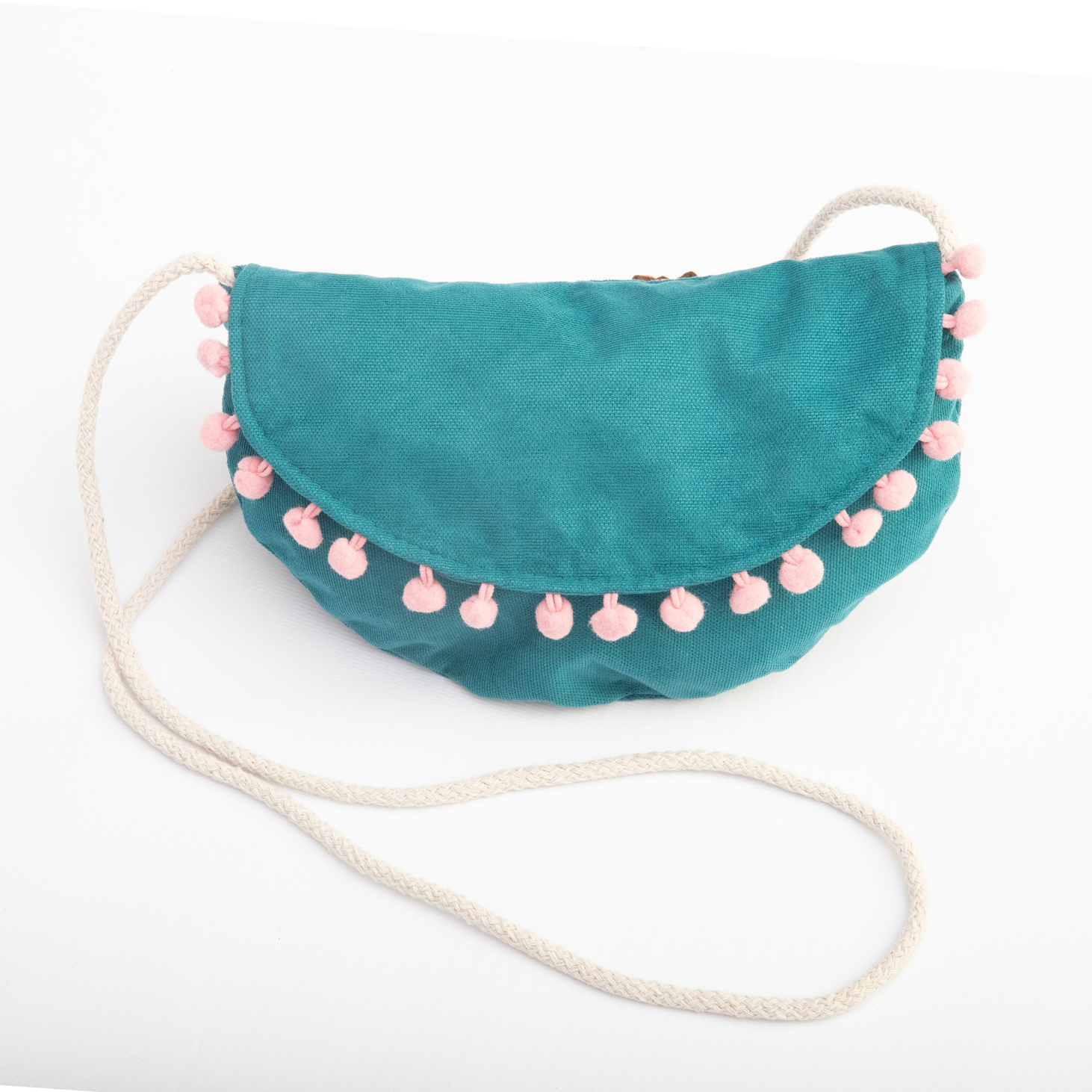 Сумочка для девочки "Помпончики" - фотография товара
