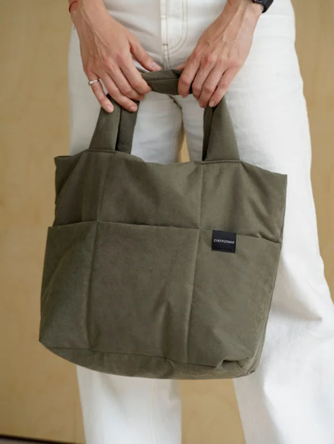 Дутая сумка LOKKI, самшитовый - фотография товара