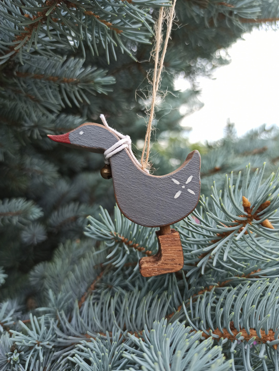 Елочная игрушка "Уточка малая"