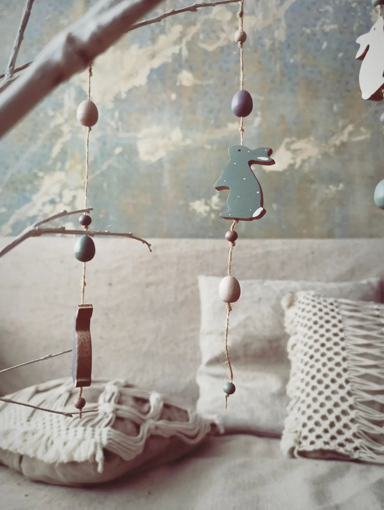 Подвесы для весеннего декора "Зайцы"