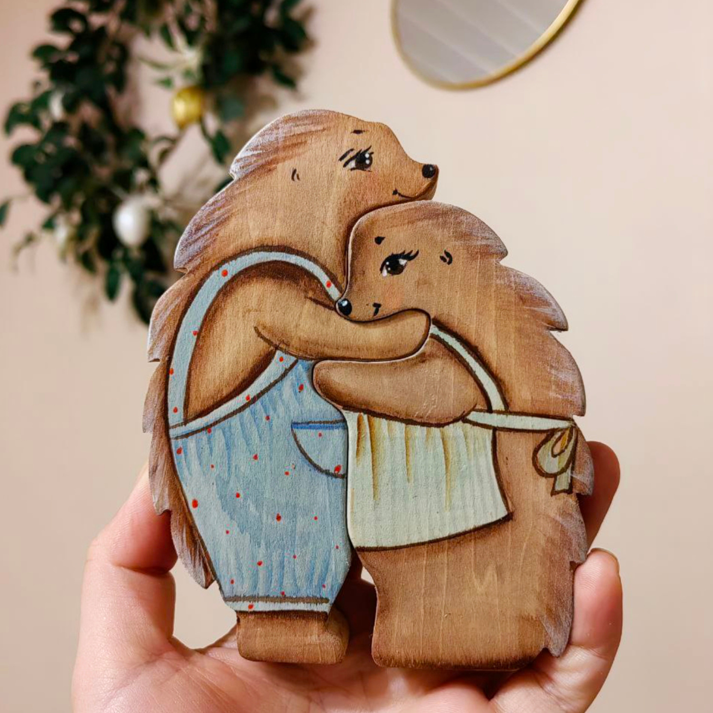 Пазл Ёжики в голубом - фотография товара