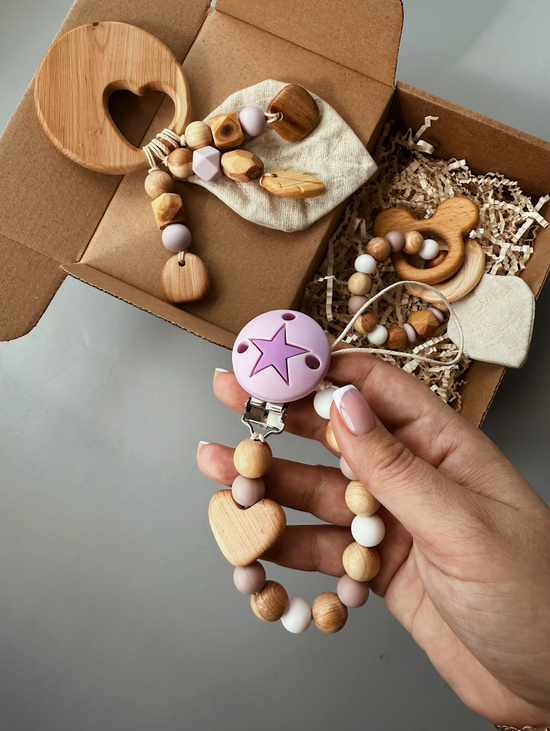 Набор для подарка новорожденному "Пудра"