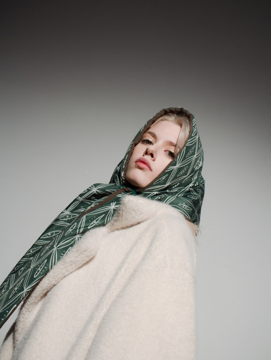 Косынка "Орнамент зеленый"