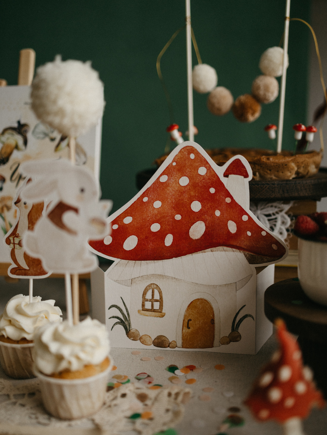 Бумажная фигурка «Лесная сказка» Дом-гриб - фотография товара