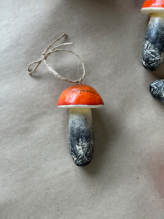 Ёлочная игрушка Гриб подосиновик большой