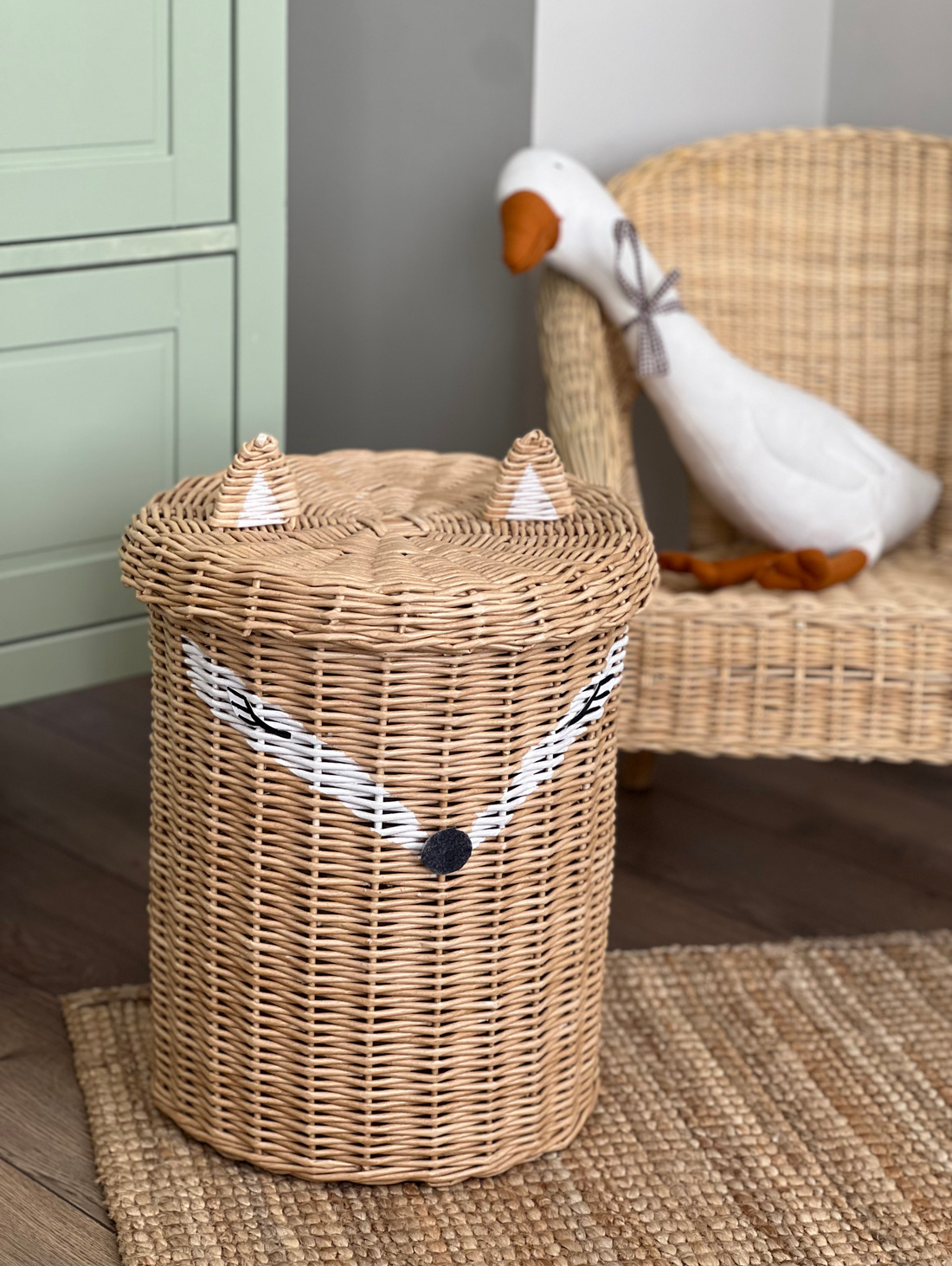 Корзина плетеная "Лиса" - фотография товара