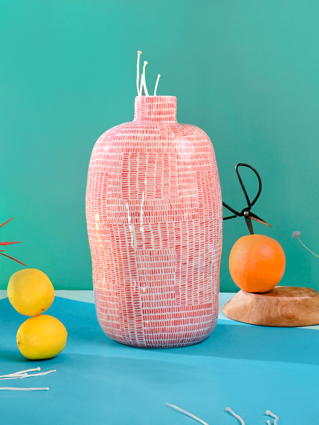 Ваза №1 Красный и белый - фотография товара