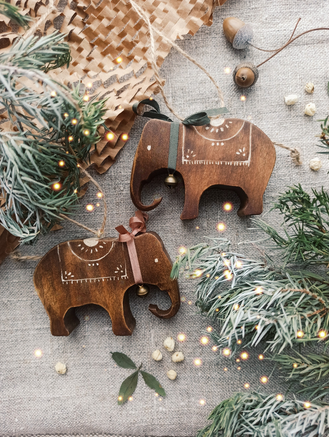 Елочная игрушка "Слоник Аркаша большой" - фотография товара