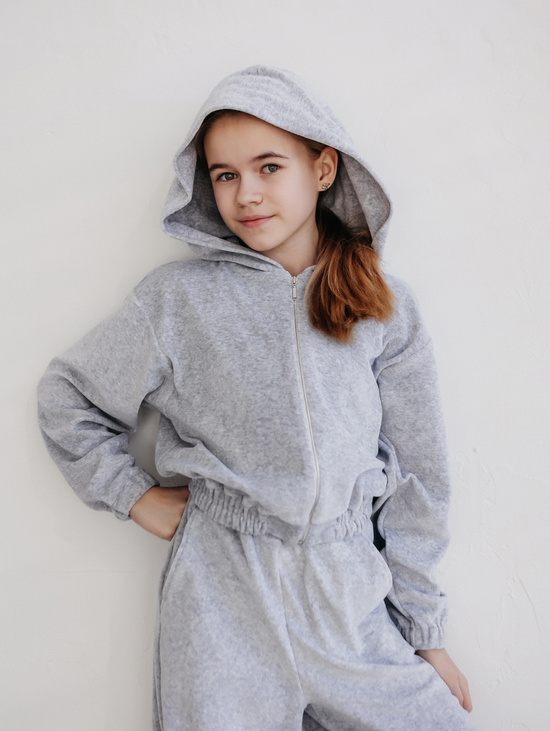 Велюровый костюм для девочки "Гимнастка"