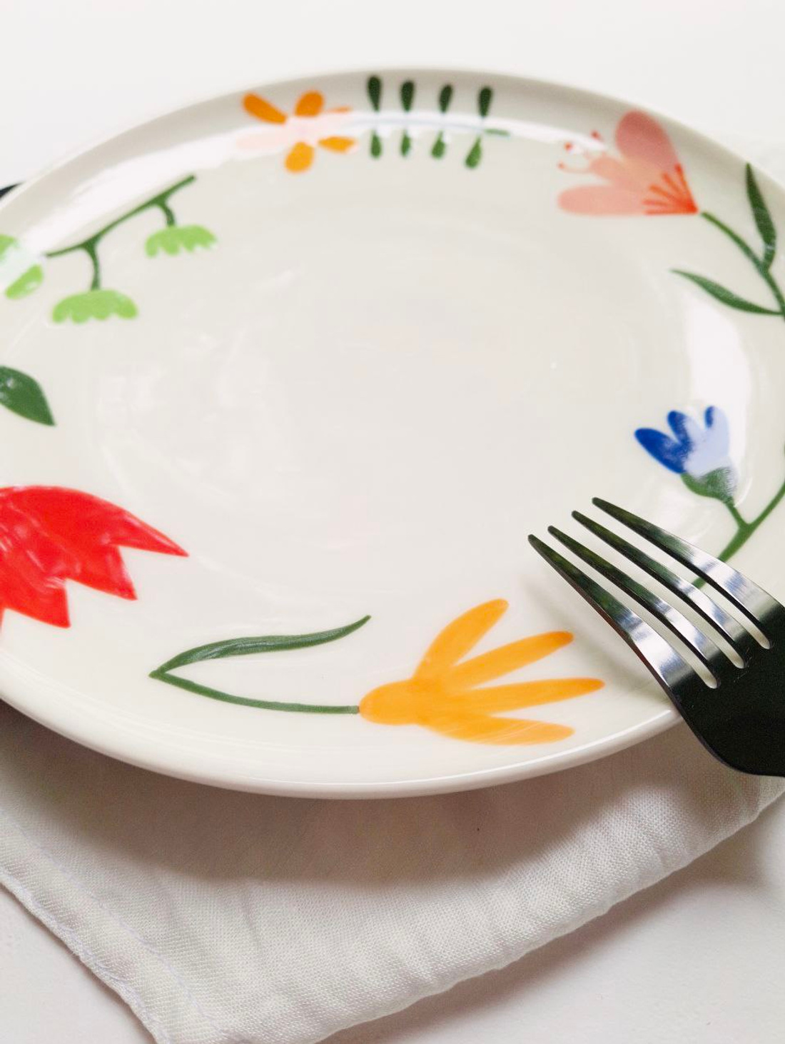 Тарелка "Цветы", 24 см - фотография товара