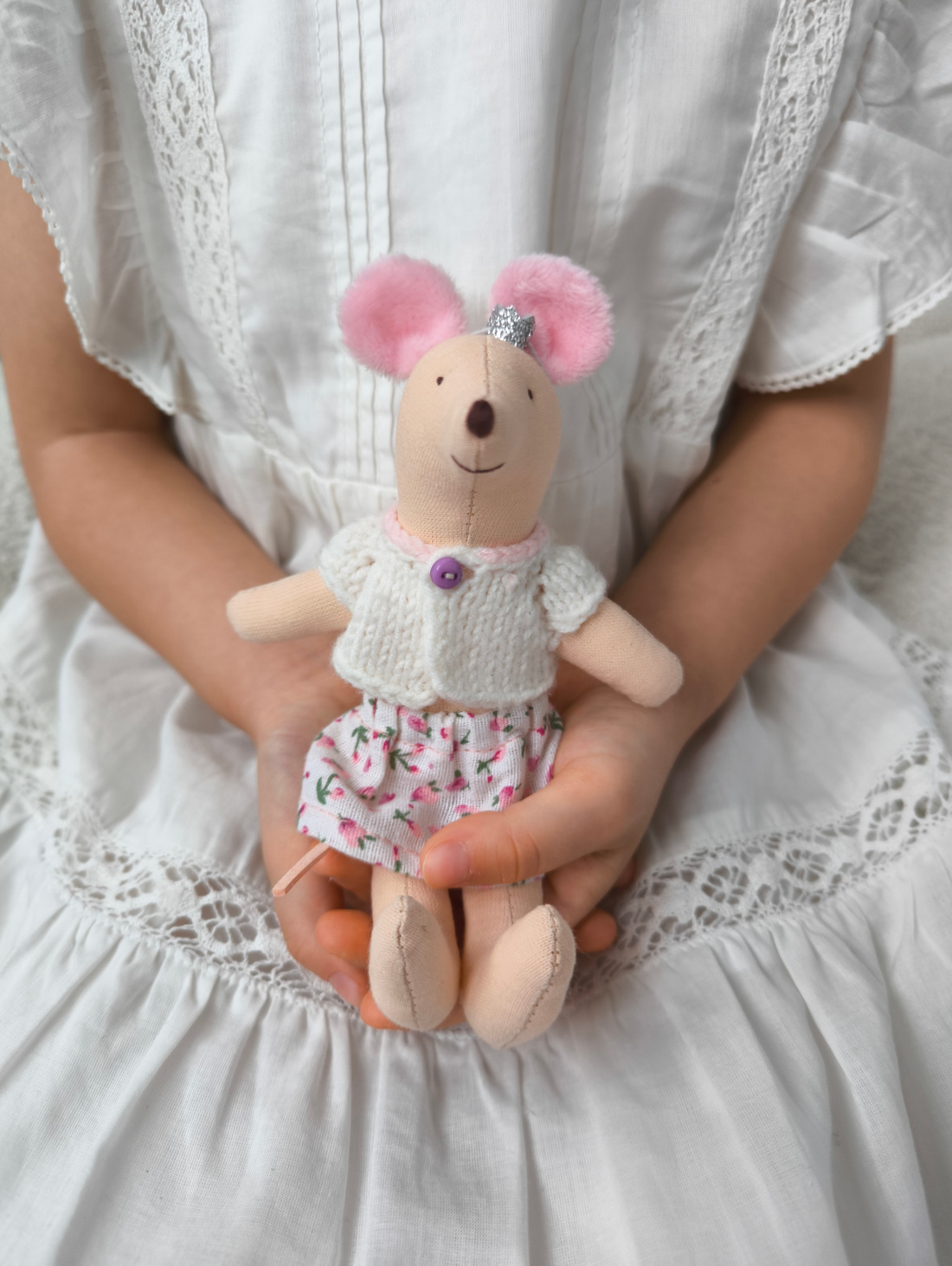 Мягкая игрушка "Мышка МАМА для кукольного домика от AnLiPool" - фотография товара