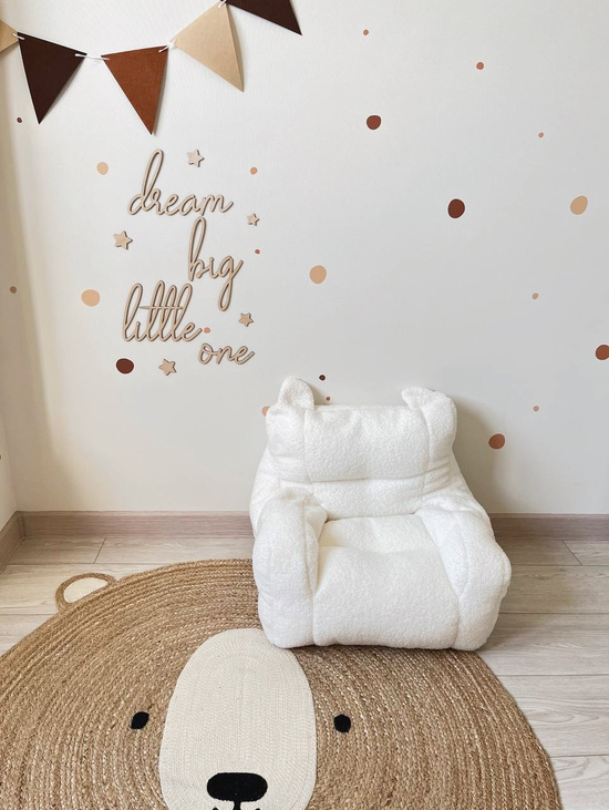Настенная надпись из дерева “dream big little one”
