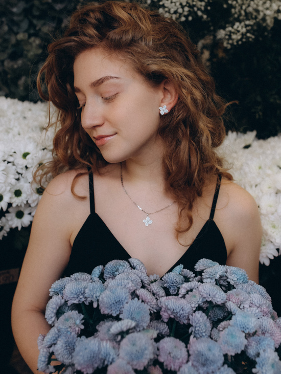 Подвеска "Голубая сирень"