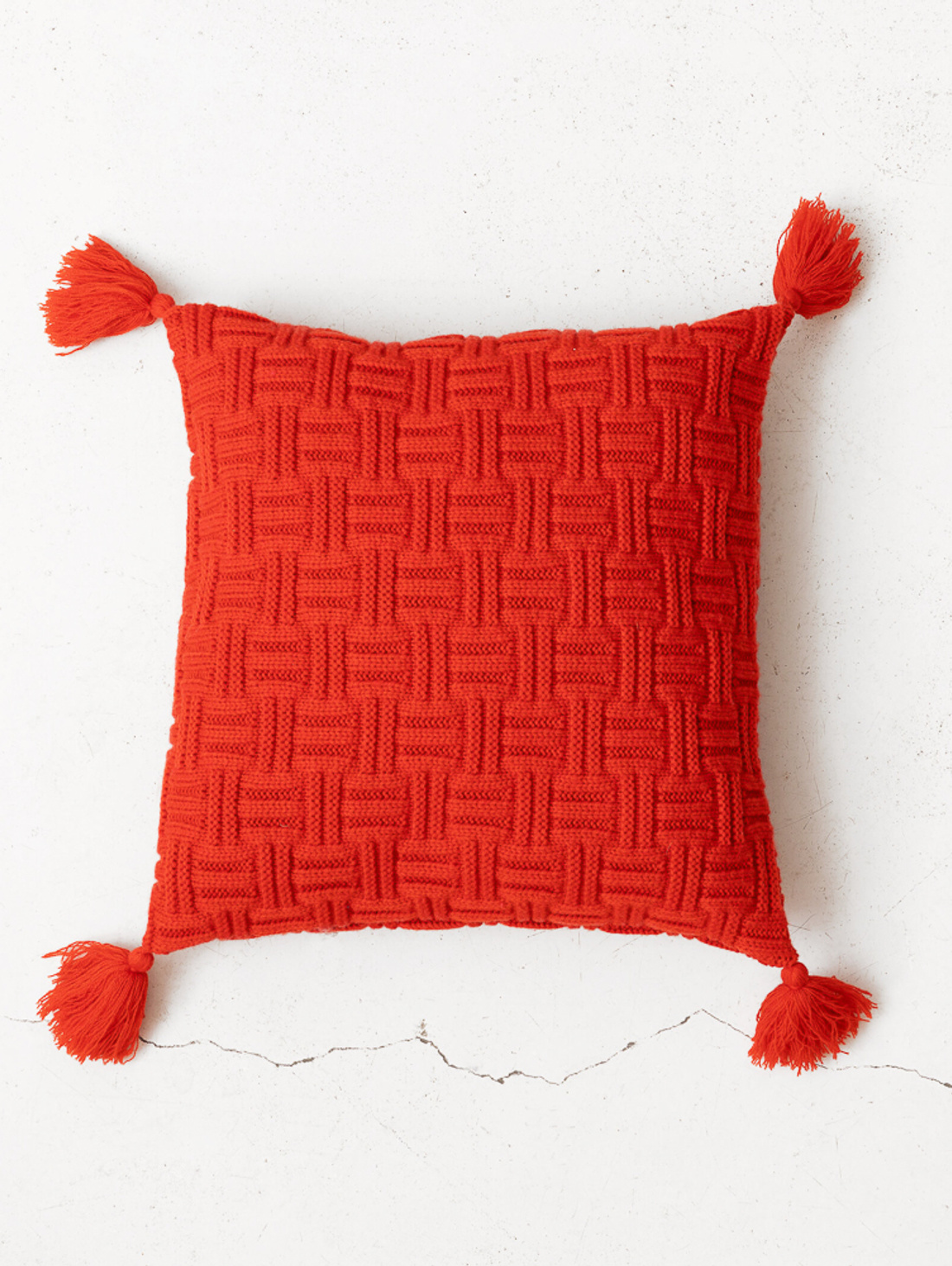 Подушка красный мак декоративная 40*40 - фотография товара