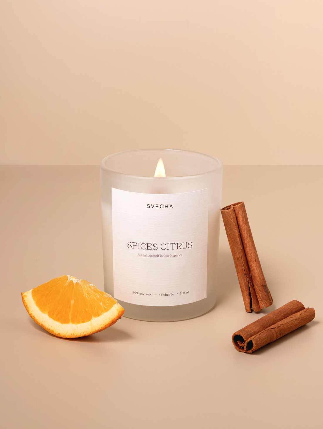 Свеча ароматическая «Пряный цитрус» - фотография товара