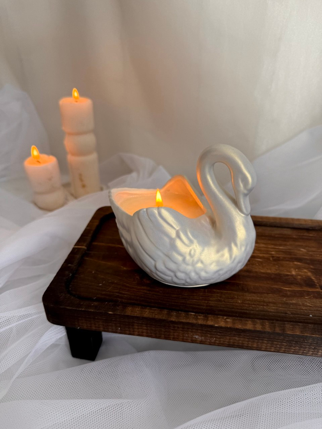 Свеча "Царевна-лебедь" - фотография товара