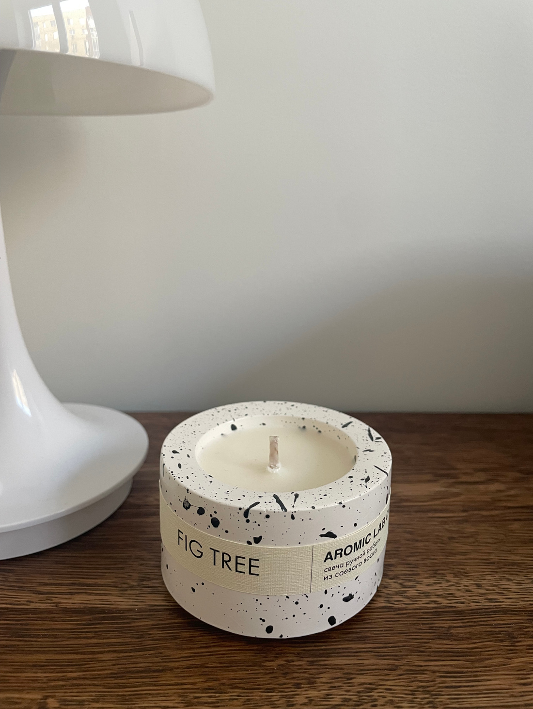 Свеча-шайба «FIG TREE» брызги - фотография товара
