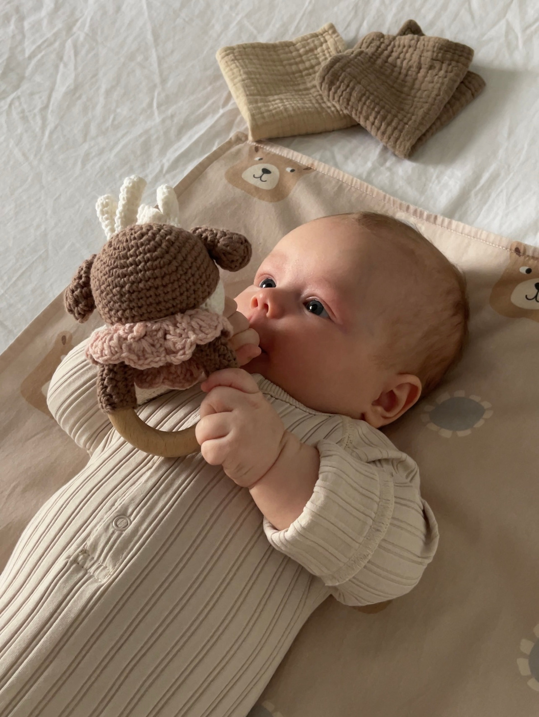 Непромокаемая пеленка "Мишки Bo" - фотография товара