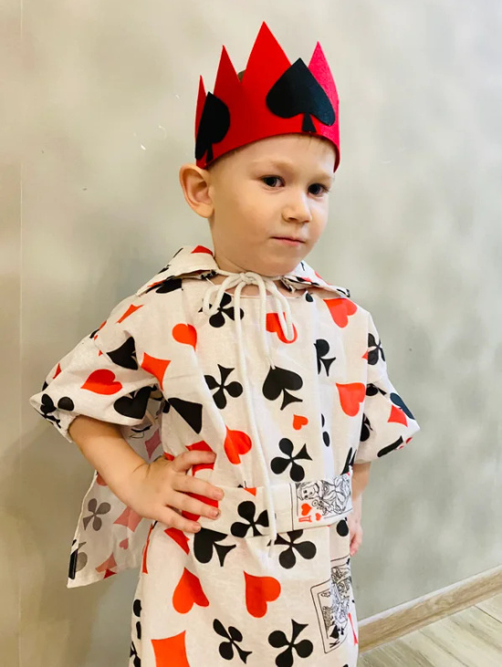 Карнавальный костюм "Карточный король", 2-3.5 года