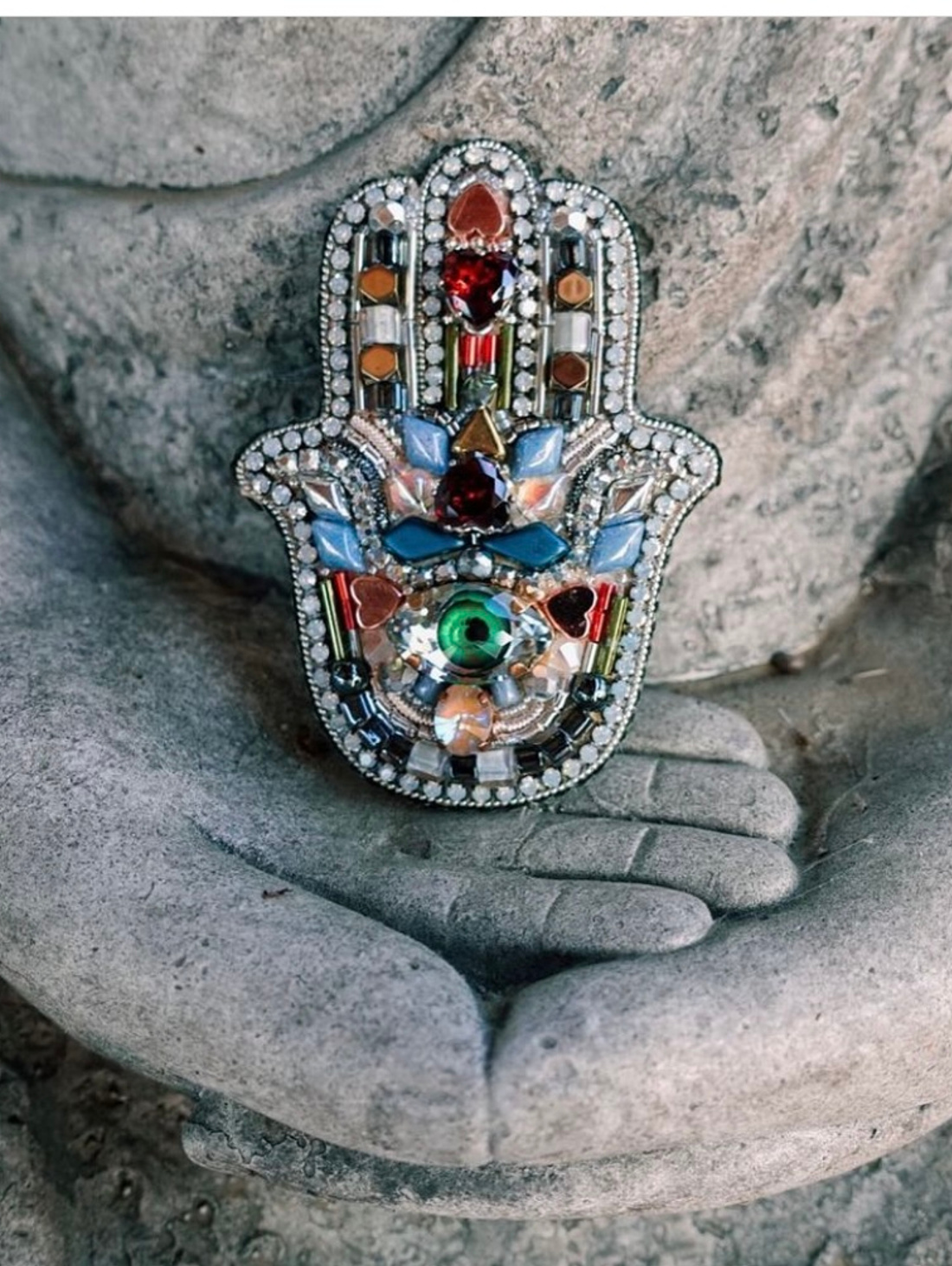 Брошь "Хамса" - фотография товара