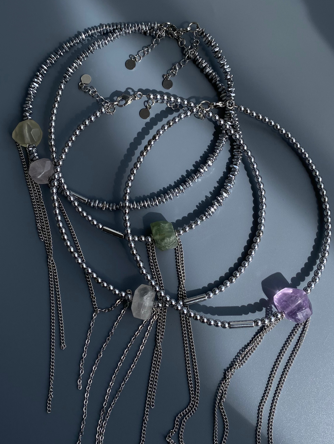 Чокер на жёсткой основе «Льдинки» - фотография товара