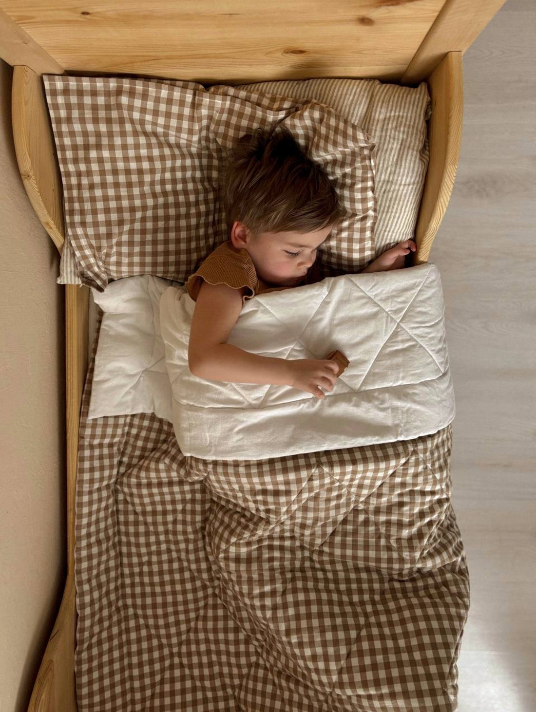 Set Newborn «Клетка беж» - фотография товара