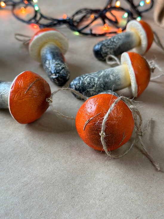 Ёлочная игрушка Гриб подосиновик большой