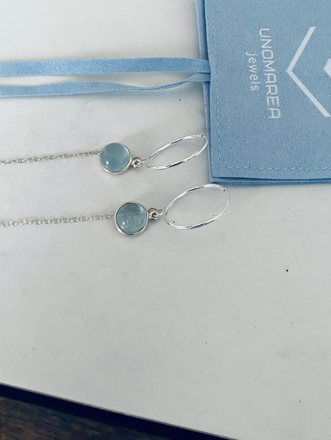 Серьги "Аквамарины" - фотография товара