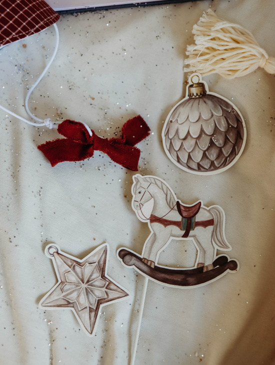 Бумажный топпер «Новогодняя коллекция» Качалка