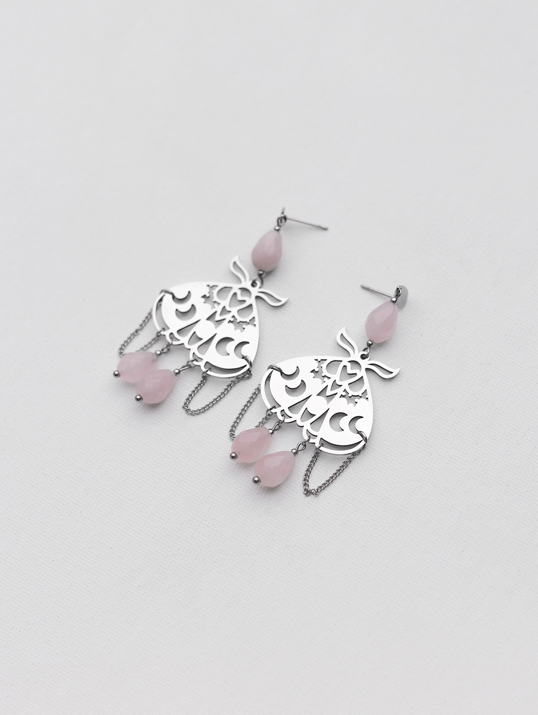 Серьги "Lunar moth of love" - фотография товара