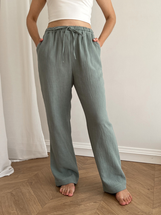 Брюки из муслина