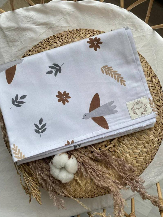 Непромокаемая пеленка "Птички Boho"