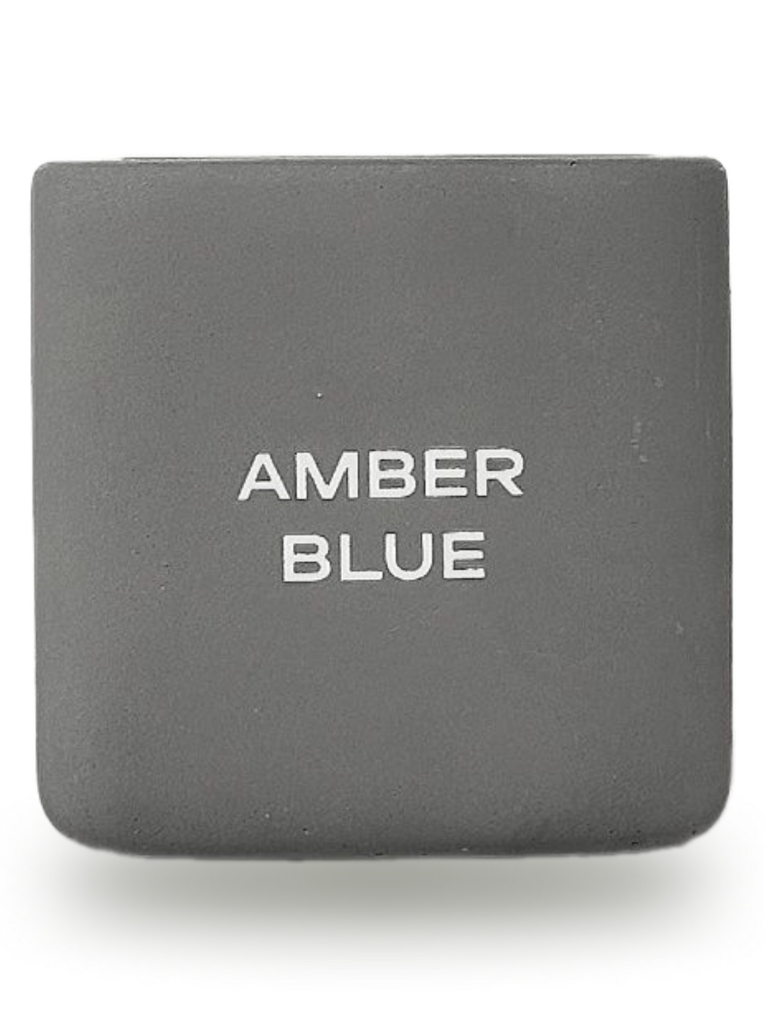 Парфюмированая аромасвеча AMBER BLUE, 100 мл. (серый стакан) - фотография товара