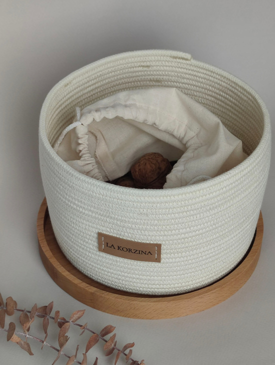 Корзина с деревянной крышкой "Wood collection"