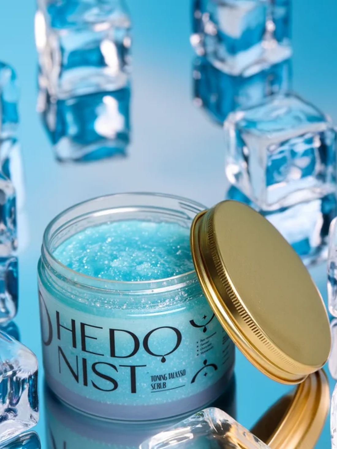 Тонизирующий талассо скраб для тела с ментолом и коллагеновым комплексом - фотография товара