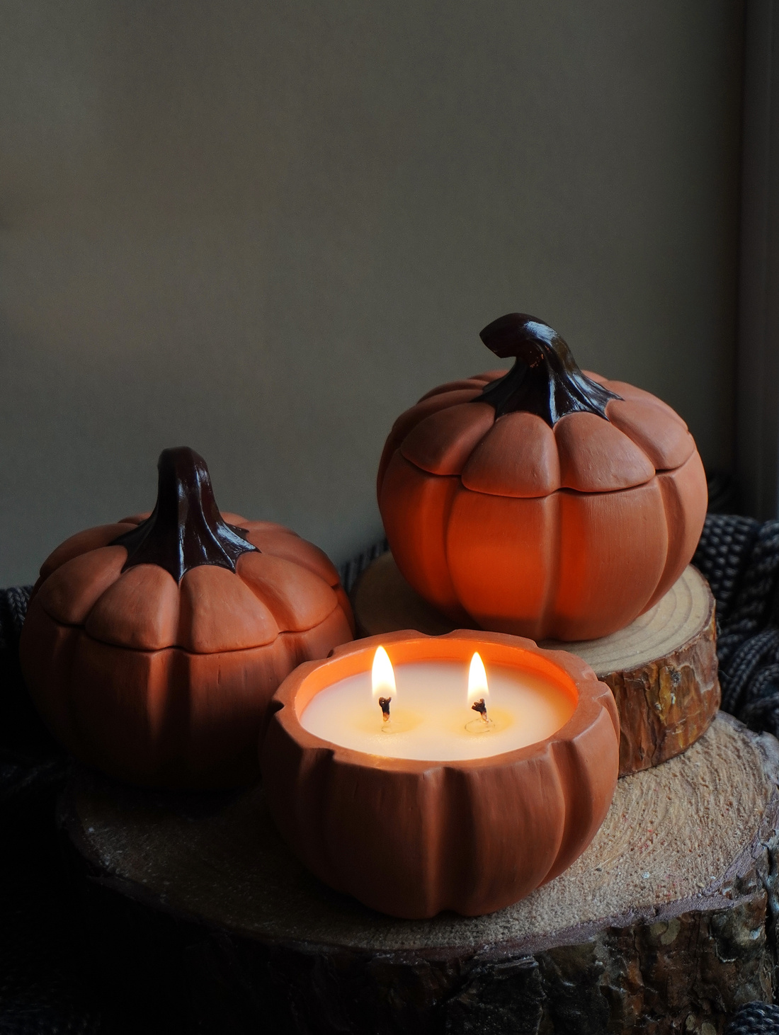 Аромасвеча с посланием "Кашемировая тыква" - фотография товара