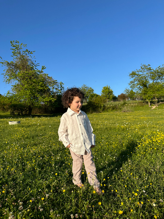 Муслиновая рубашка для мальчика