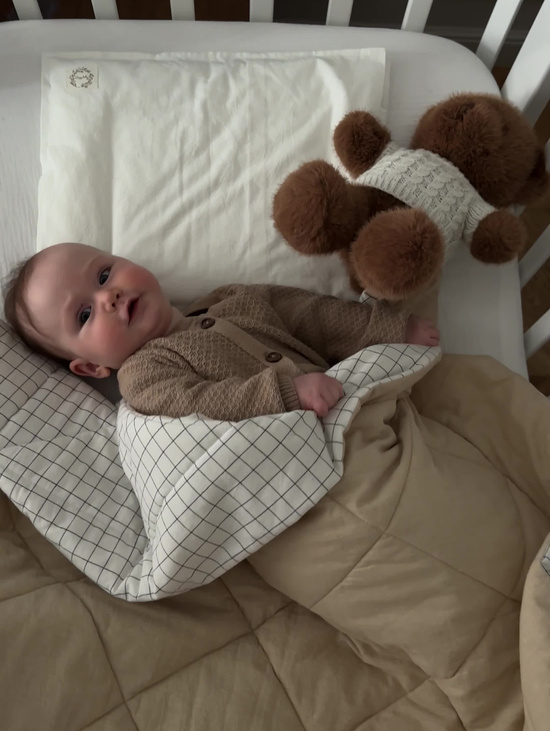 Set Newborn «Клетка beige»