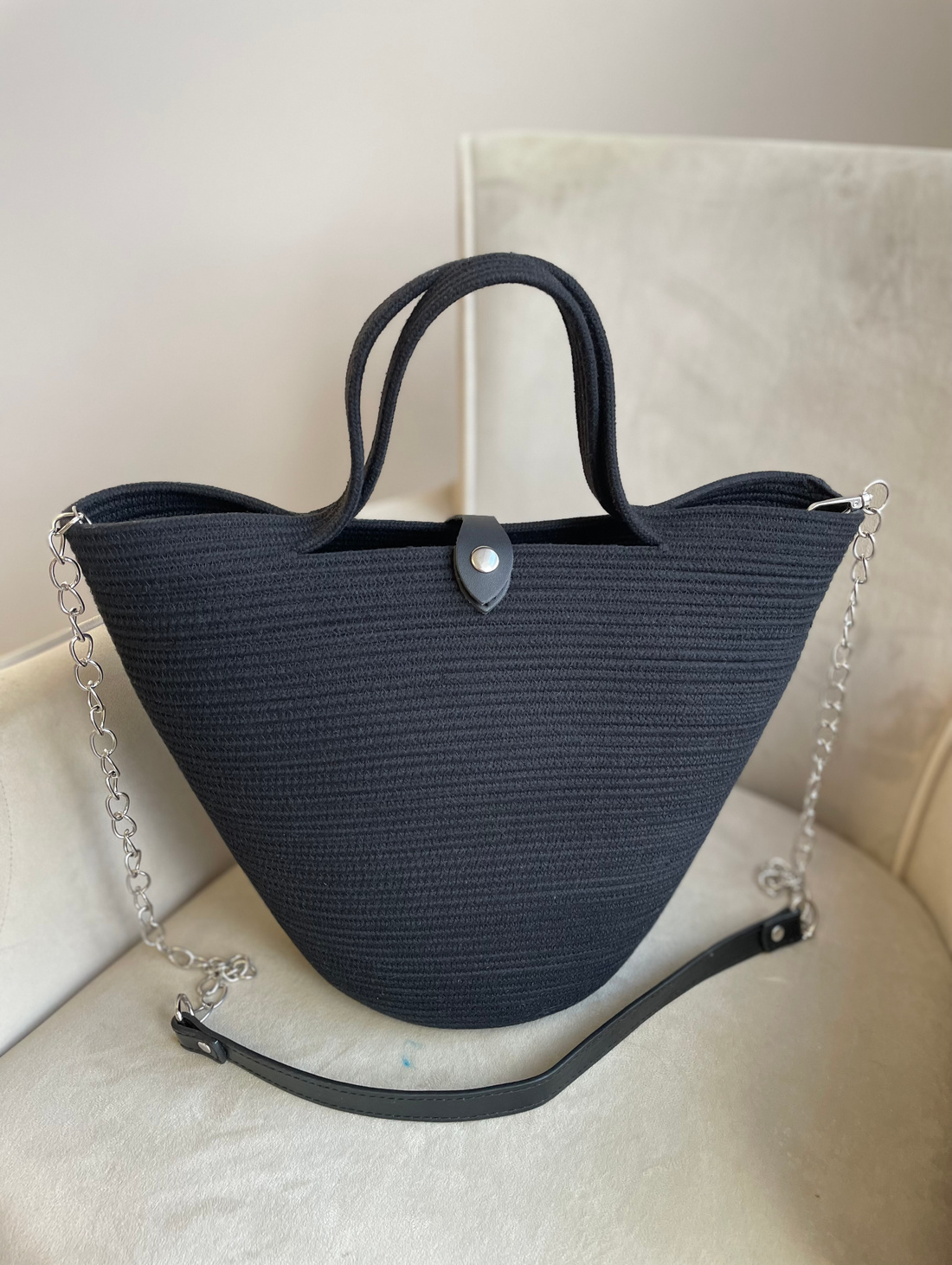 Сумка из хлопкового шнура - фотография товара