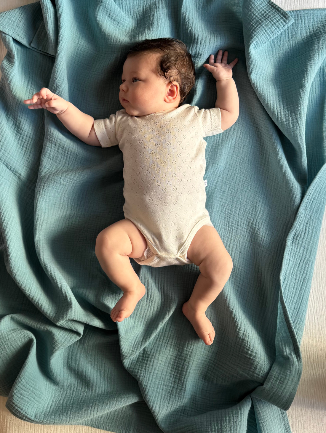 Муслиновая пеленка "Деним" - фотография товара