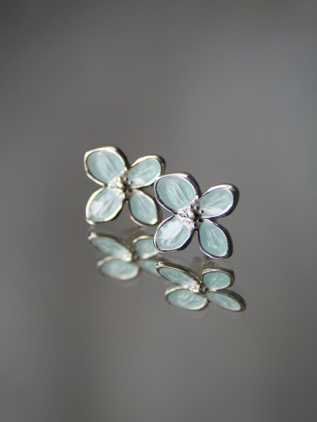 Серьги "Голубая сирень" - фотография товара