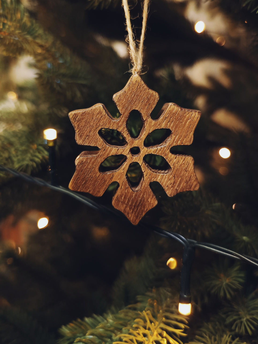 Ёлочная игрушка "Снежинка N3" малая - фотография товара