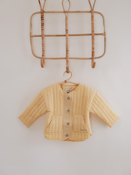 Легкая стеганая куртка (абрикос)