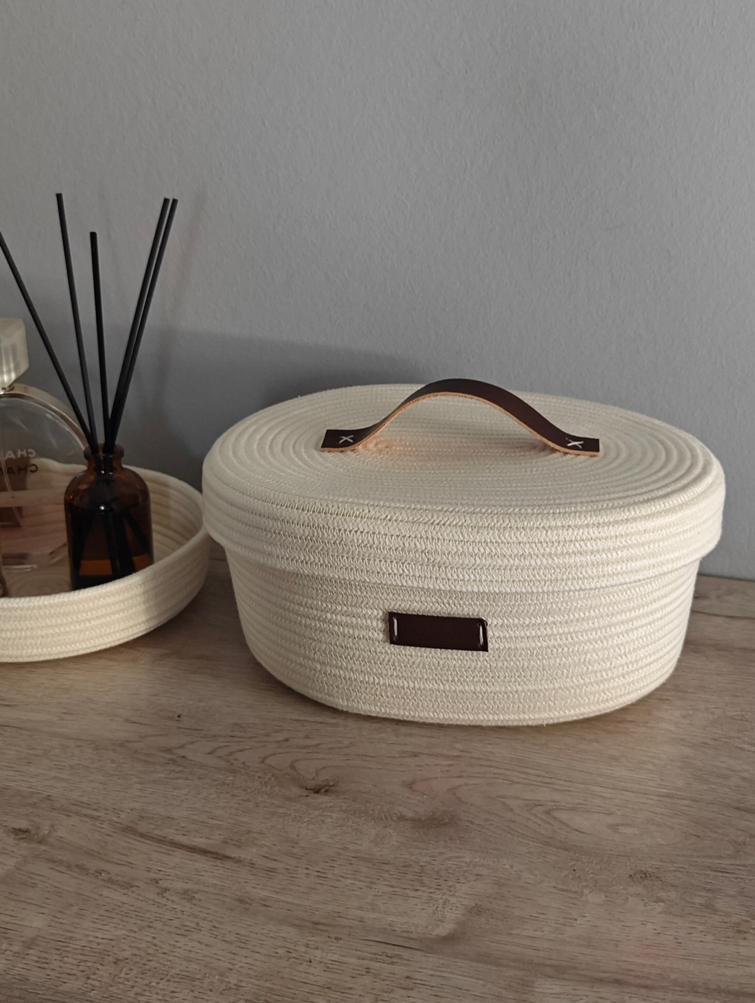 Корзина Ova collection "Молочный" - фотография товара