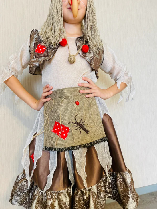 Карнавальный костюм "Бабка Ежка" 7-10 лет