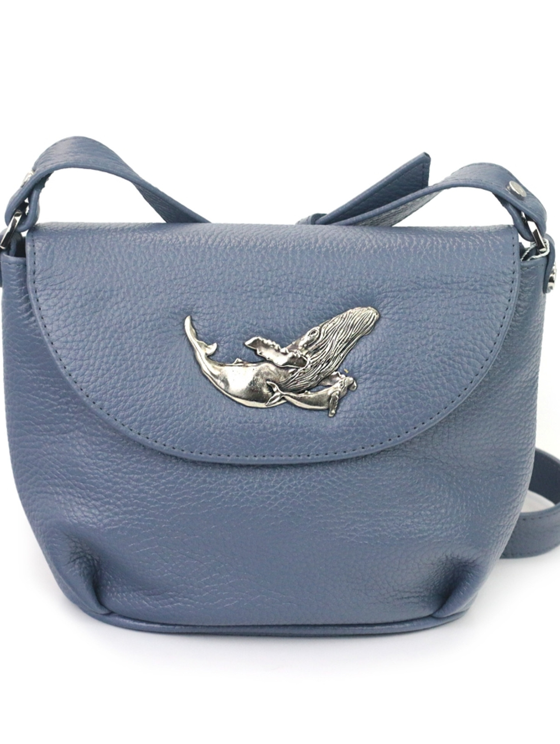 Сумка через плечо  с китами - фотография товара