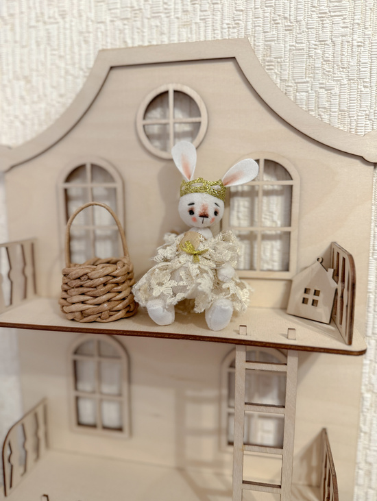 Игрушка "Зайка-Ангел" миниатюра  12 см