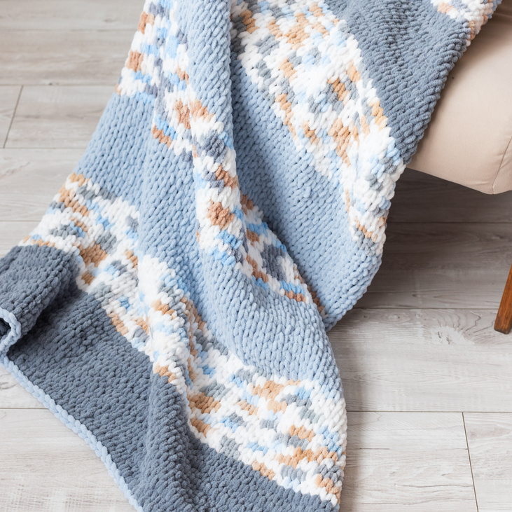 Вязаный плед "Облачный шёпот"