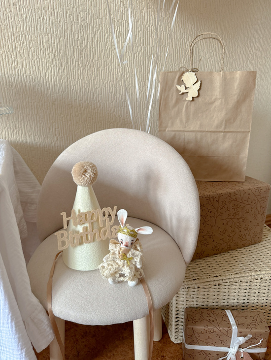 Игрушка "Зайка-Ангел" миниатюра  12 см